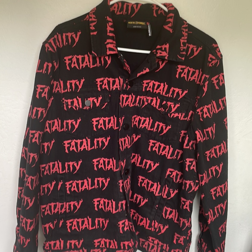 Mortal Kombat 11 Fatality Jean Jacket Denim Large